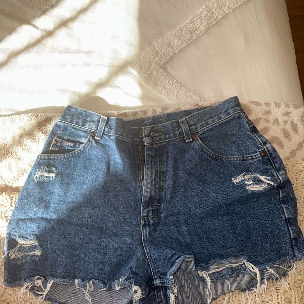 Levi's Distressed Blue Jean Shorts
